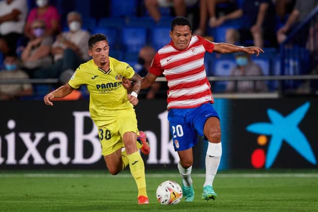 Yeremy Pino of Villarreal has been attracting interest from Newcastle United and Arsenal (Photo by Alex Caparros/Getty Images)
