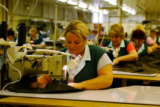 Barbour machinists in the picture in 2005. Recognise anyone?