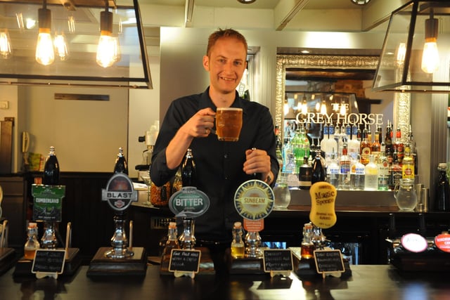 A 2016 photo showing the manager James Milligan pictured in the pub.