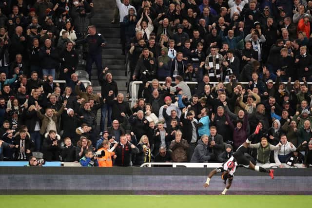 Newcastle United fans. (Photo by George Wood/Getty Images)