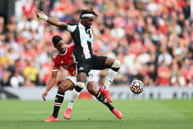 Former Aston Villa striker Gabby Agbonlahor has slammed Allan Saint-Maximin's performance against Manchester United. (Photo by Clive Brunskill/Getty Images).