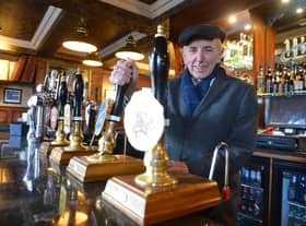 Jess McConnell, behind the bar at his Albion Gin & Ale House - the only Jarrow boozer to be included in the Good Beer Guide 2021.