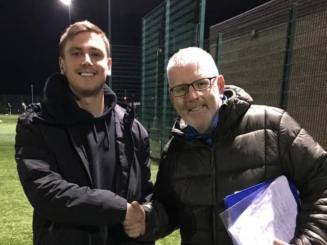 Hebburn Town's new signing Liam Smith