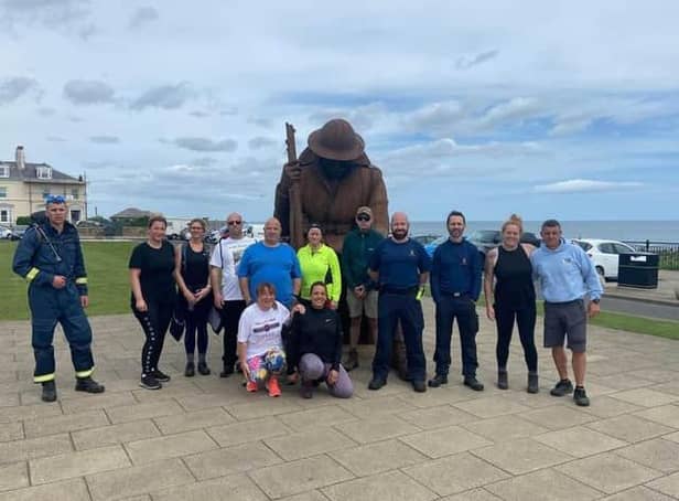 Walkers who completed last year's Crusade for Brigade