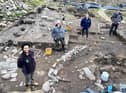 Sam Serrano Ferraro, Constance Durgeat, Paula Constantine and Graeme Young of The Bamburgh Research Project.