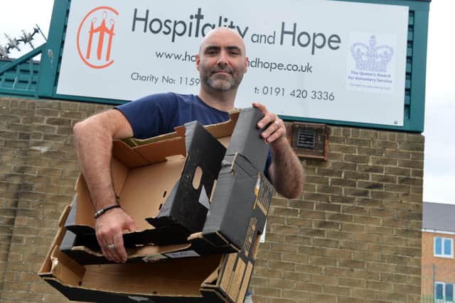Hospitality and Hope operation development manager Paul Oliver food doantion appeal