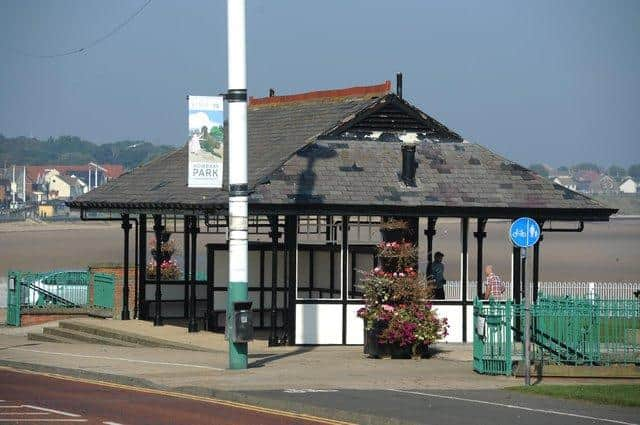 The tram shelter in Seaburn