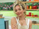 Jade Thirlwall in The Great Celebrity Bake Off tent. Picture: C4/Love Productions/Mark Bourdillon.