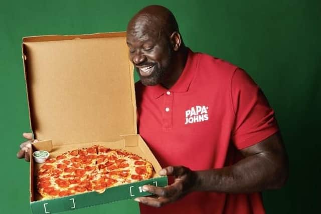 Papa Johns launches XXL 15.5” pizza – the Shaq-A-Roni.