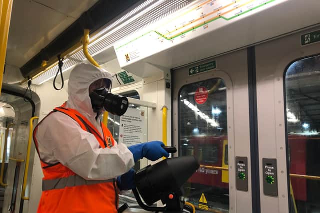Metro cleaning in action