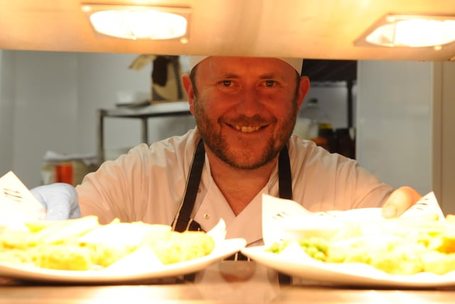 Chef Stewart Rooney in the pub kitchen 6 years ago.