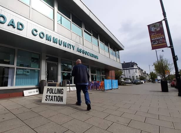 A polling station at Ocean Road Community Association, in South Shields