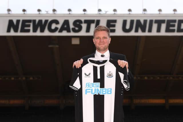Eddie Howe at St James's Park following his appointment as head coach.