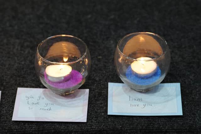 Wave of Light at Souter Lighthouse, Whitburn, organised by 4louis, marking Baby Loss Awareness Week.