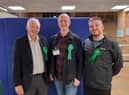 Left to right, Green Party councillors David Herbert, David Francis and Andrew Guy.