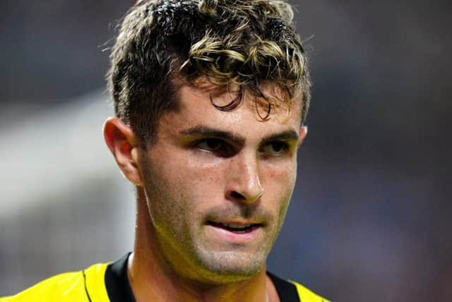 Christian Pulisic of Chelsea looks on during the Pre-Season Friendly match between Chelsea FC and Charlotte FC at Bank of America Stadium on July 20, 2022 in Charlotte, North Carolina. (Photo by Jacob Kupferman/Getty Images)