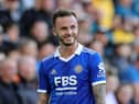 Leicester City midfielder James Maddison.