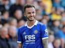 Leicester City midfielder James Maddison.