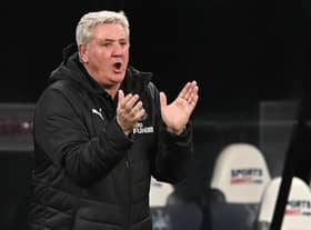 Newcastle United head coach Steve Bruce.  (Photo by STU FORSTER/POOL/AFP via Getty Images)
