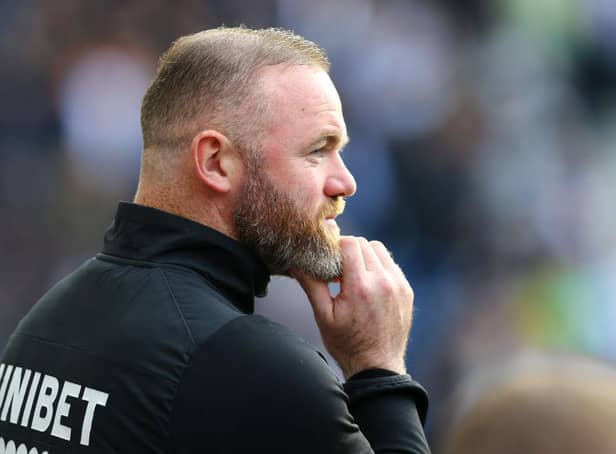 Derby County manager Wayne Rooney. (Photo by Ashley Allen/Getty Images).