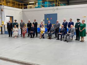 Princess Anne with North East Ambulance staff who received the Queen's Medal For Long Service and Good Conduct