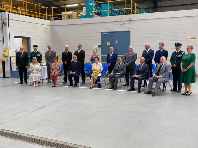 Princess Anne with North East Ambulance staff who received the Queen's Medal For Long Service and Good Conduct