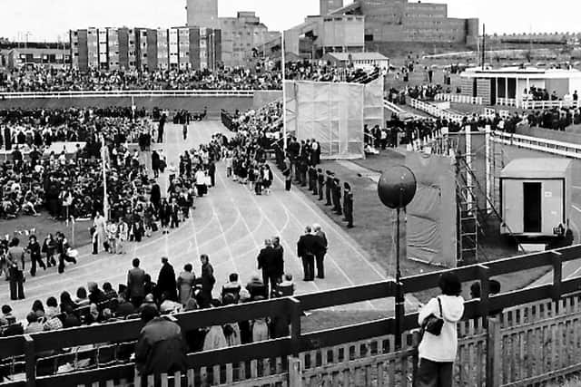 The Royal staging which Ron helped to erect. Photo: Freddie Mudditt (Fietscher Fotos)