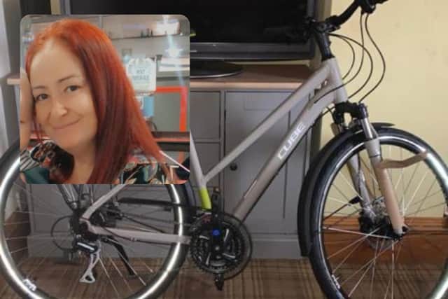 Angi's bike was stolen from her garage.