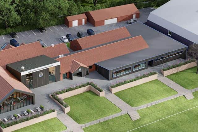 The proposed training ground extension.