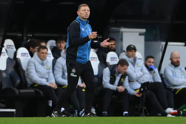 Graeme Jones has named his team for Newcastle's Premier League game with Brighton. (Photo by Stu Forster/Getty Images)