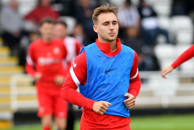 Jack Diamond is highly rated at the Stadium of Light as he enjoys a second loan spell at Harrogate Town. Picture by FRANK REID