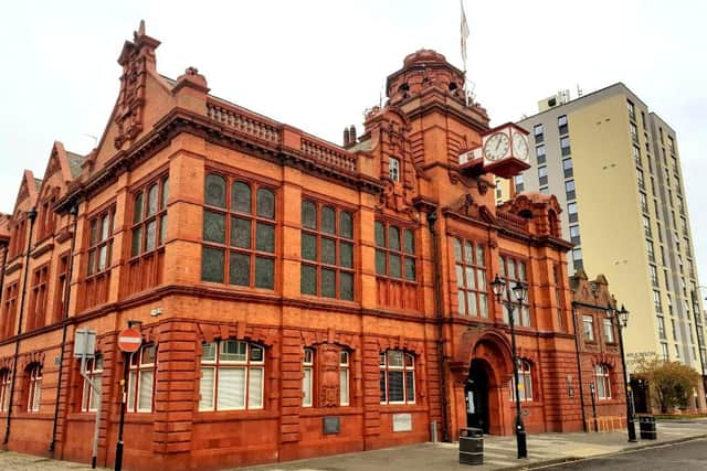 Brick is beautiful. The magnificent Jarrow Town Hall.