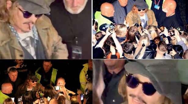 Johnny Depp was spotted outside The Sage in Gateshead. Picture: North News.