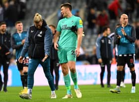 Nick Pope and Loris Karius (Photo by Stu Forster/Getty Images)