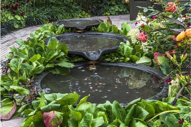 A water feature can add the relaxing sound of falling water, and depending on the style they can be a real architectural statement too, which will make your home stand out from the competition.