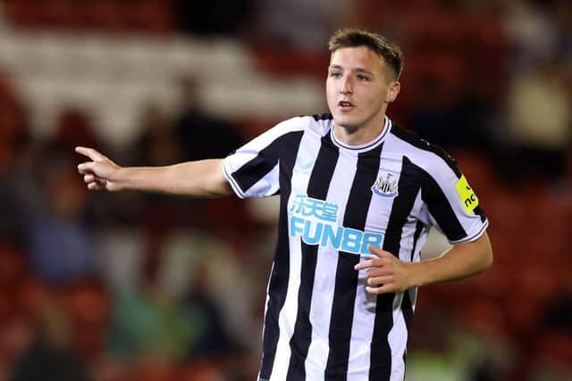 Dylan Stephenson of Newcastle United. (Photo by George Wood/Getty Images)