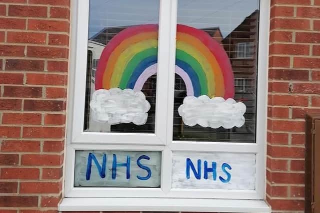 Anth Ford sent in this photo showing support for NHS workers.