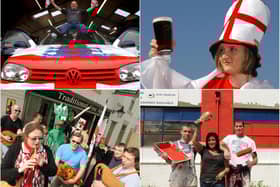 Putting the years back as we go patriotic in South Tyneside.
