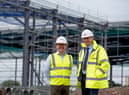 Simon Groom, technical director at Castle Building Services with Gary Oates, operations director at GMI Construction Group in the North East.