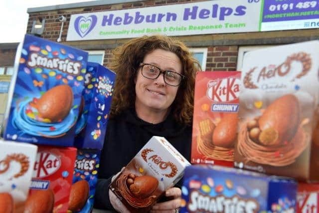 Angie Comerford at the launch of this year's Easter egg appeal.