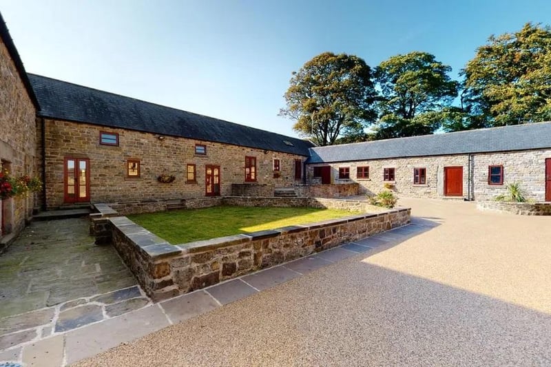 This unique barn complex in a rural tranquil location set in about 20 acres of paddocks and gardens at the end of a private drive and including a one-bedroom annexe ison the market for £1.75 million with Sally Botham Estates.