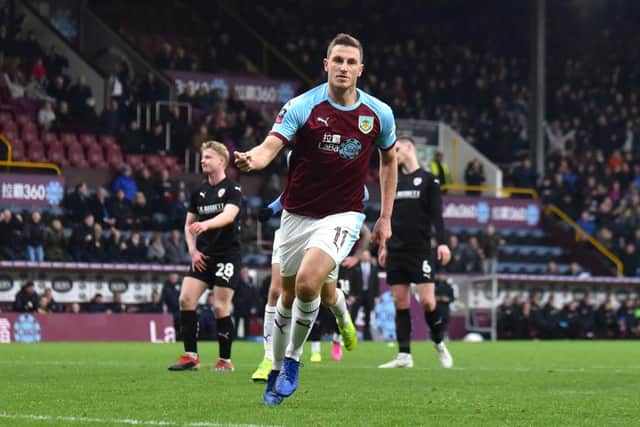 Burnley striker Chris Wood  (Photo by Nathan Stirk/Getty Images)