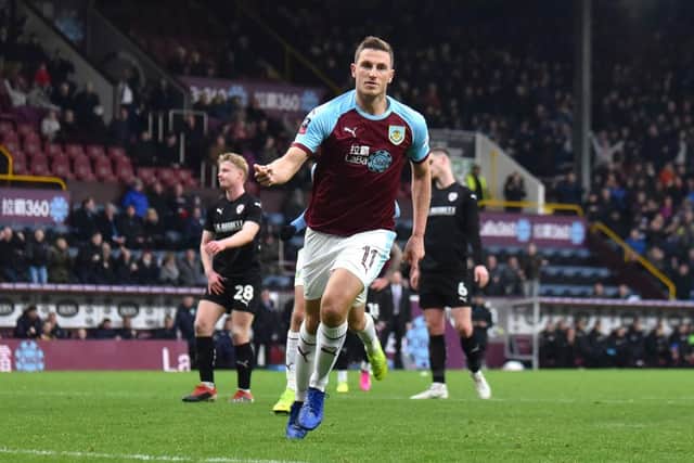 Burnley striker Chris Wood (Photo by Nathan Stirk/Getty Images)