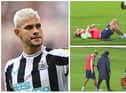 Bruno Guimaraes injured in Brazil training (Ge Globo)