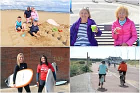 Families enjoying a day at Sandhaven Beach in South Shields on Monday, August 24, before the bad weather hit the borough.