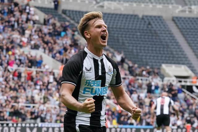 Matt Ritchie celebrates his goal.