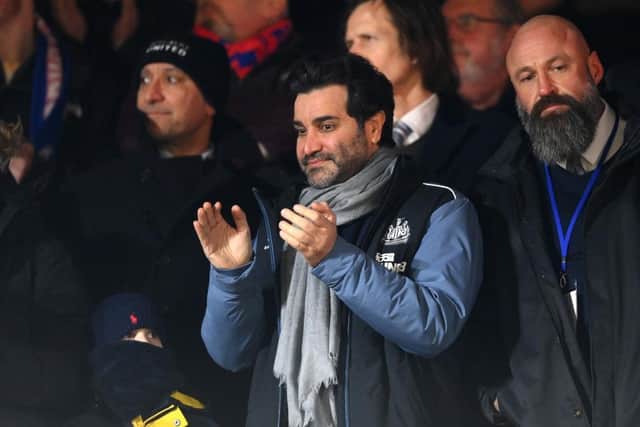 Mehrdad Ghodoussi, Newcastle United director claps prior to the Premier League match between Crystal Palace and Newcastle United at Selhurst Park on January 21, 2023 in London, England. (Photo by Justin Setterfield/Getty Images)