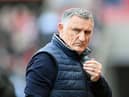 Tony Mowbray.  Sunderland 1-1 Luton Town EFL Championship Stadium of Light 18-93-23 17-03-23. Picture by FRANK REID. Picture by FRANK REID