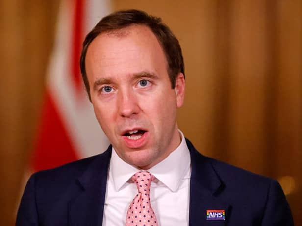Health Secretary Matt Hancock. (Photo by Tolga Akmen - WPA Pool/Getty Images)
