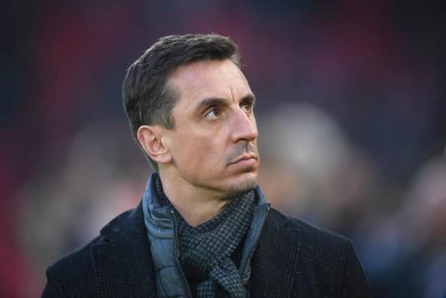 Sky Sports pundit Gary Neville. (Photo by Michael Regan/Getty Images)